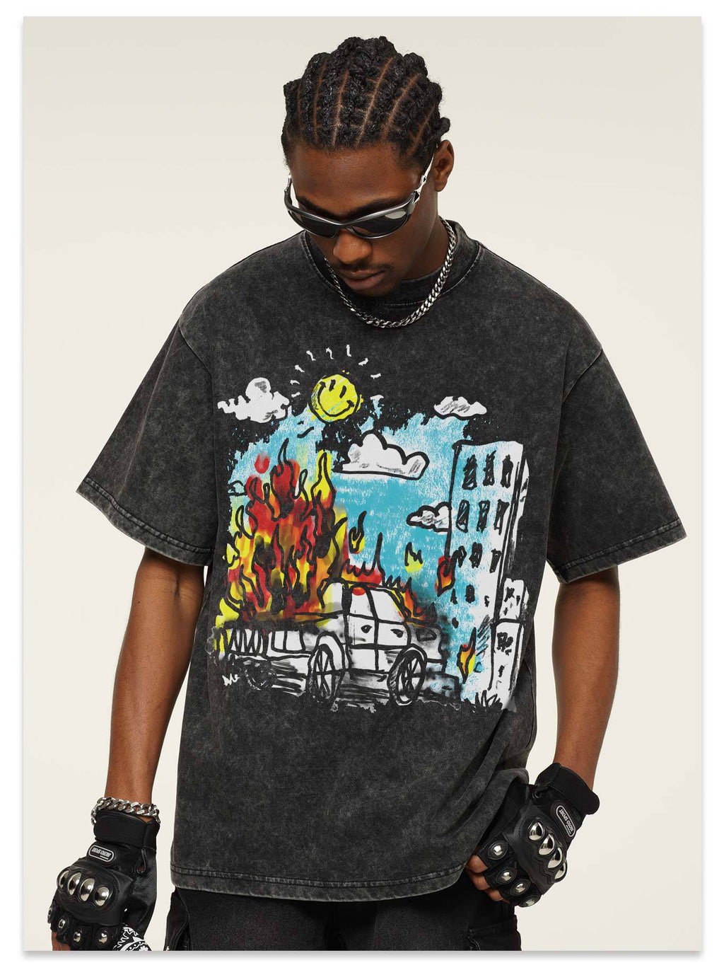 Graffiti Graphic Streetwear T-Shirt