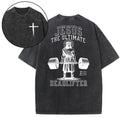 Jesus The Ultimate Deadlifter Christian Washed T-Shirt