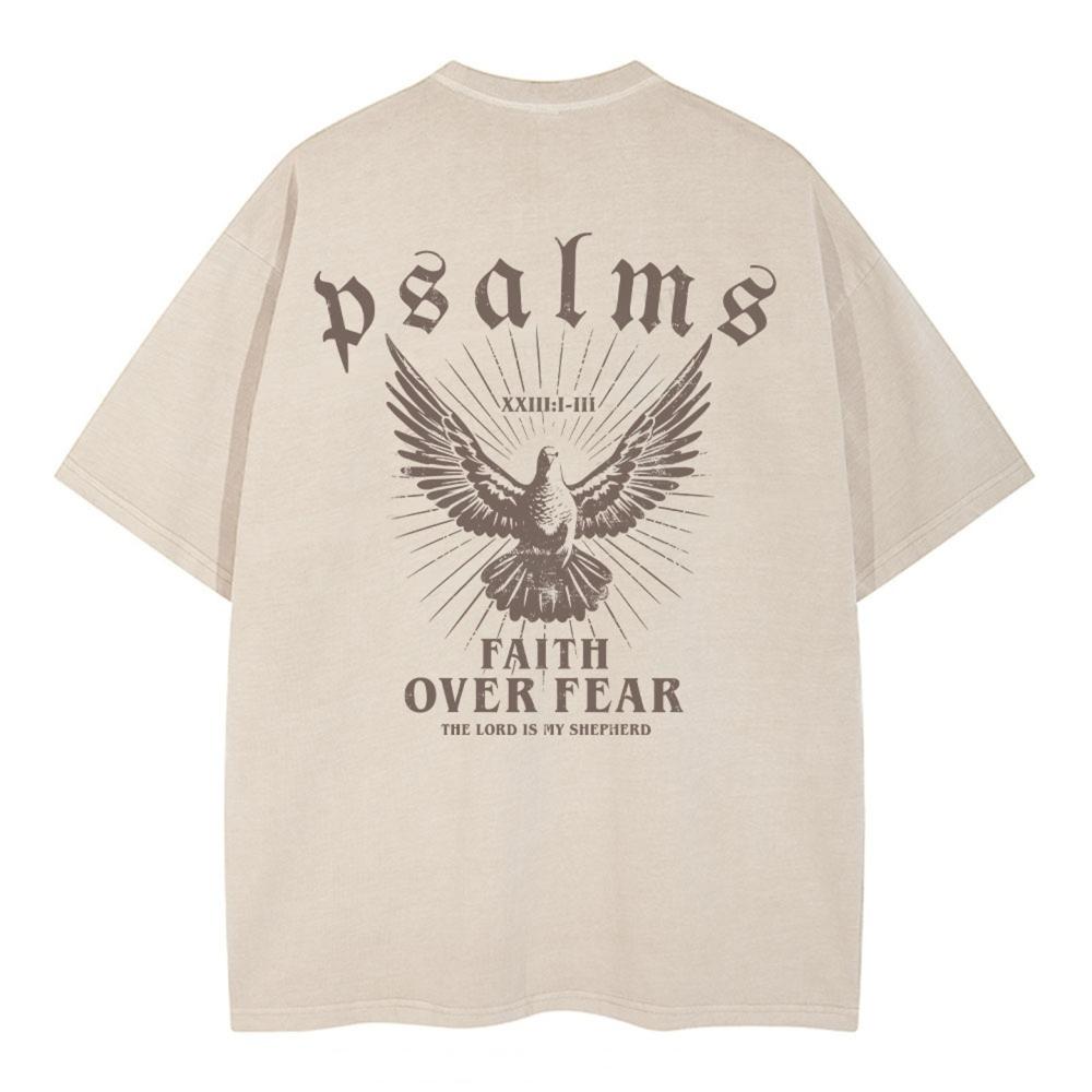 Faith Over Fear Christian Washed T-Shirt