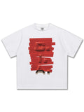 3D Plastic Bag American Street Text T-Shirt