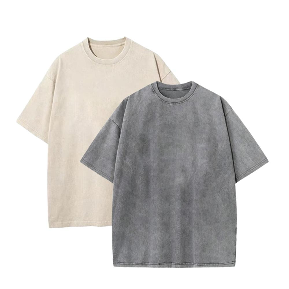 Unisex Wash Loose Fit Vintage Cotton T-Shirt