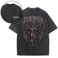 Fear No Evil Christian Washed T-Shirt