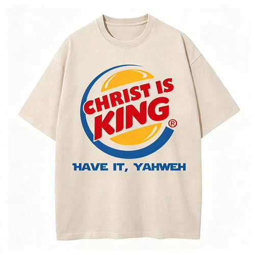 Christ Is King Christian Washed T-Shirt