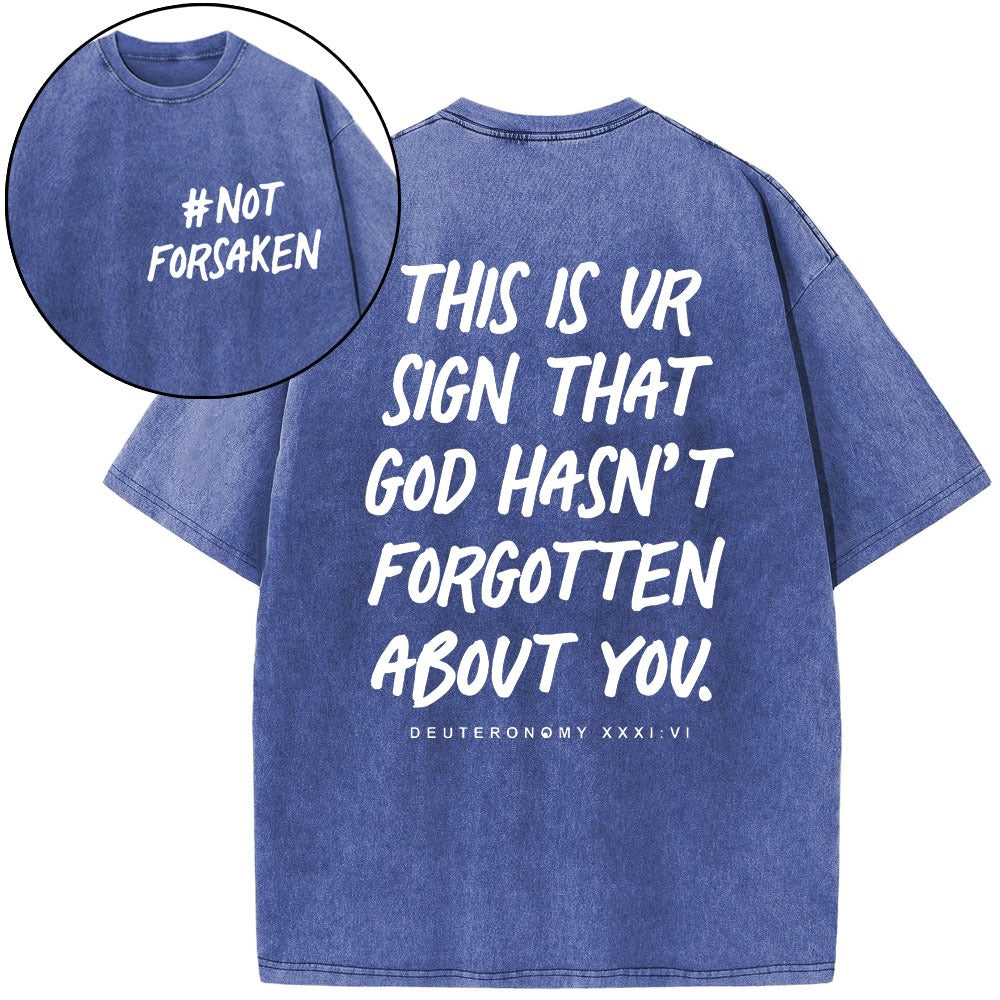 Not Forsaken Christian Washed T-Shirt