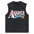 Jesus Is The Answer Christian Washed Tank Top