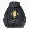 I Could Be Meaner But Jesus Said No Christian Washed Hoodie