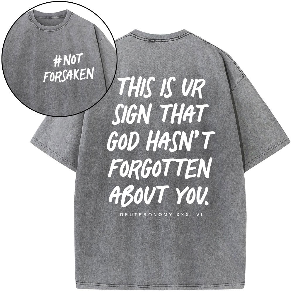 Not Forsaken Christian Washed T-Shirt