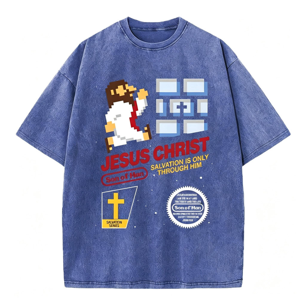 Jesus Christ Christian Washed T-Shirt