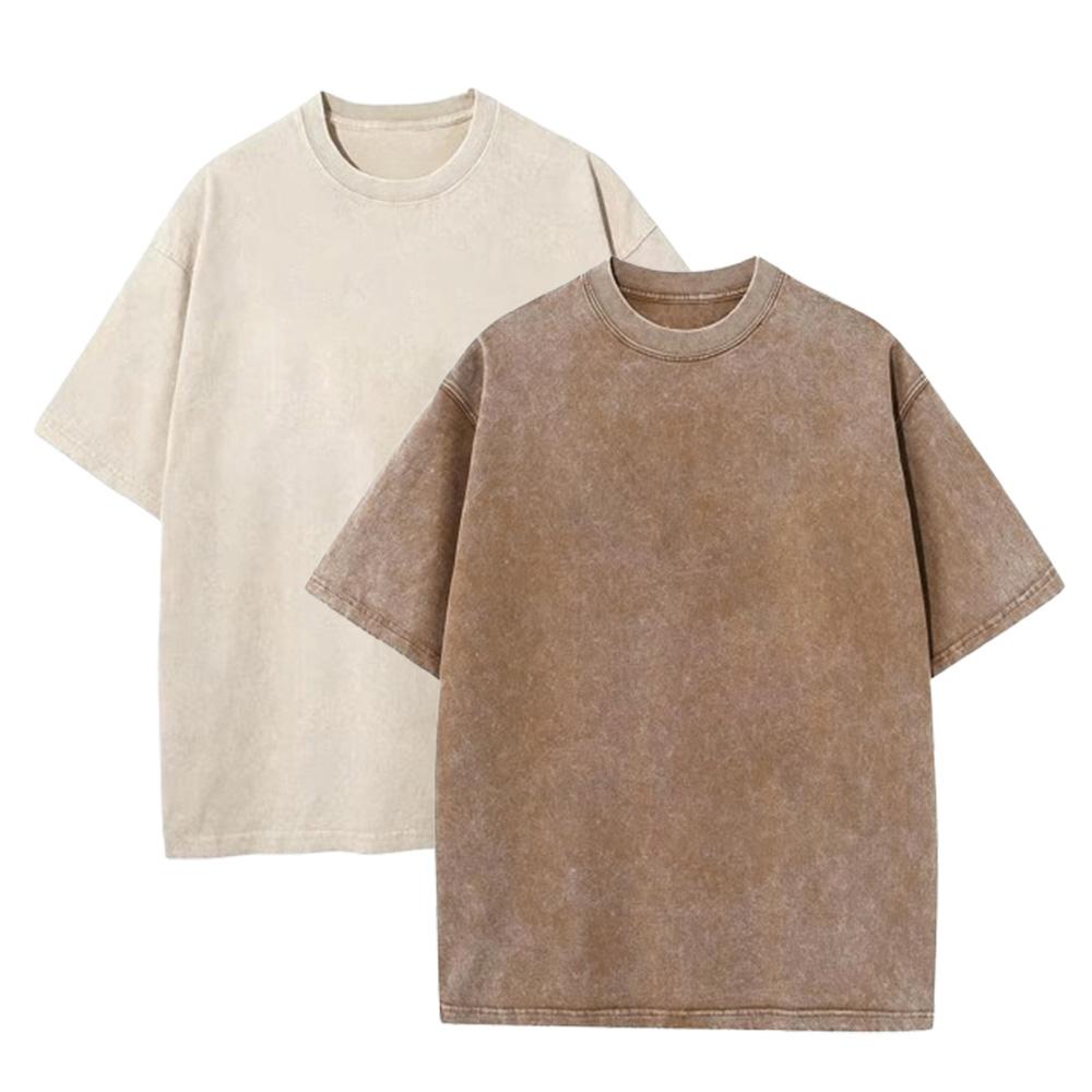 Unisex Wash Loose Fit Vintage Cotton T-Shirt