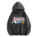Jesus is Answer Christian Washed Hoodie