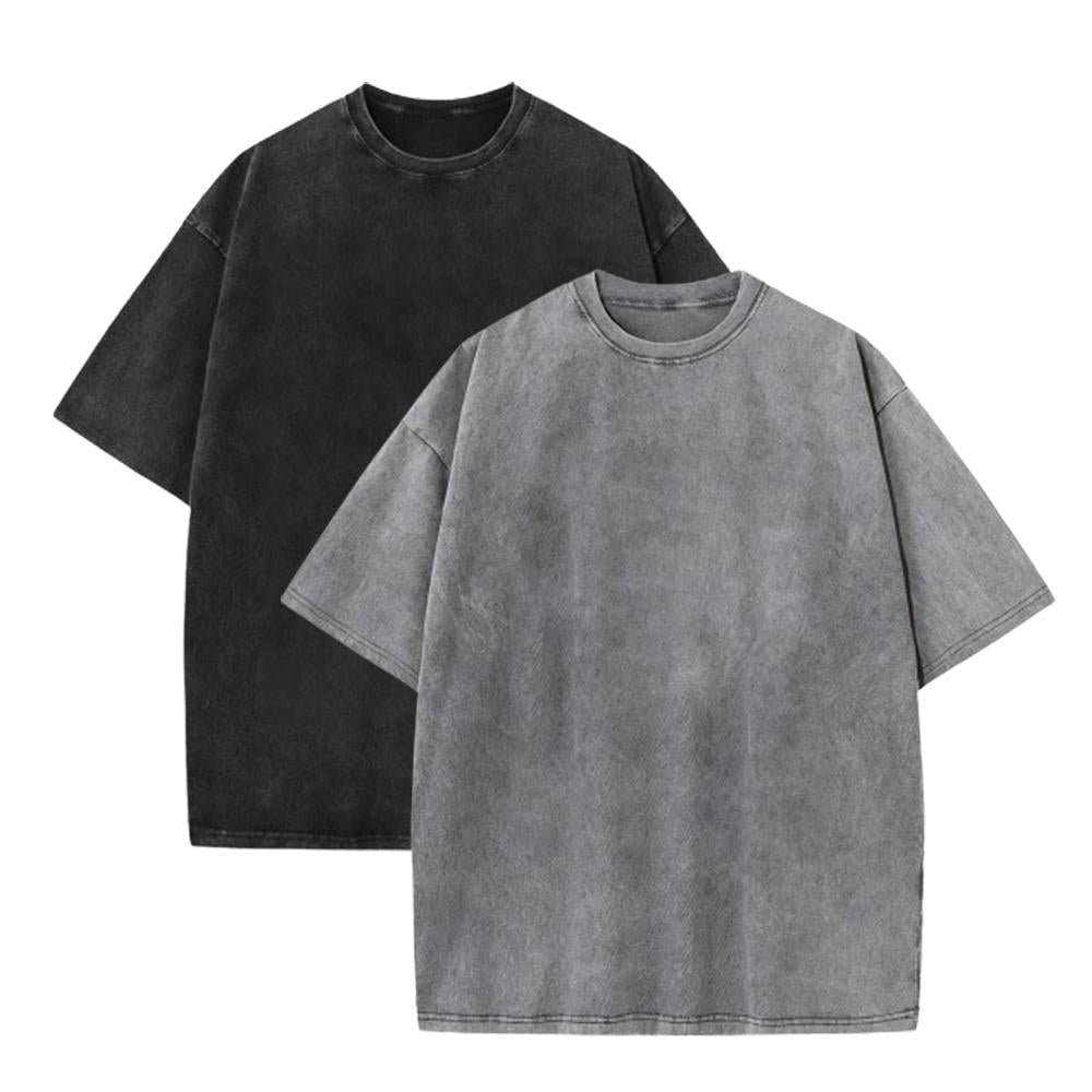 Unisex Wash Loose Fit Vintage Cotton T-Shirt