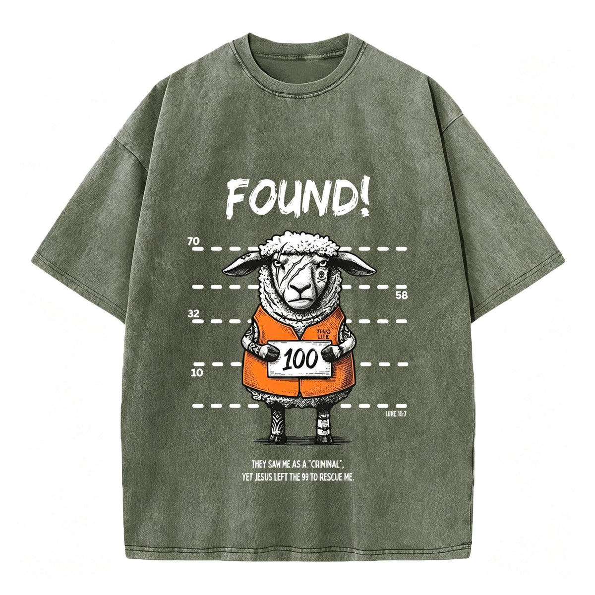 Found Sheep Christian Washed T-Shirt