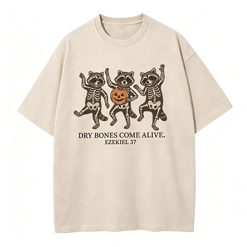 Dry Bones Come Alive Christian Washed T-Shirt