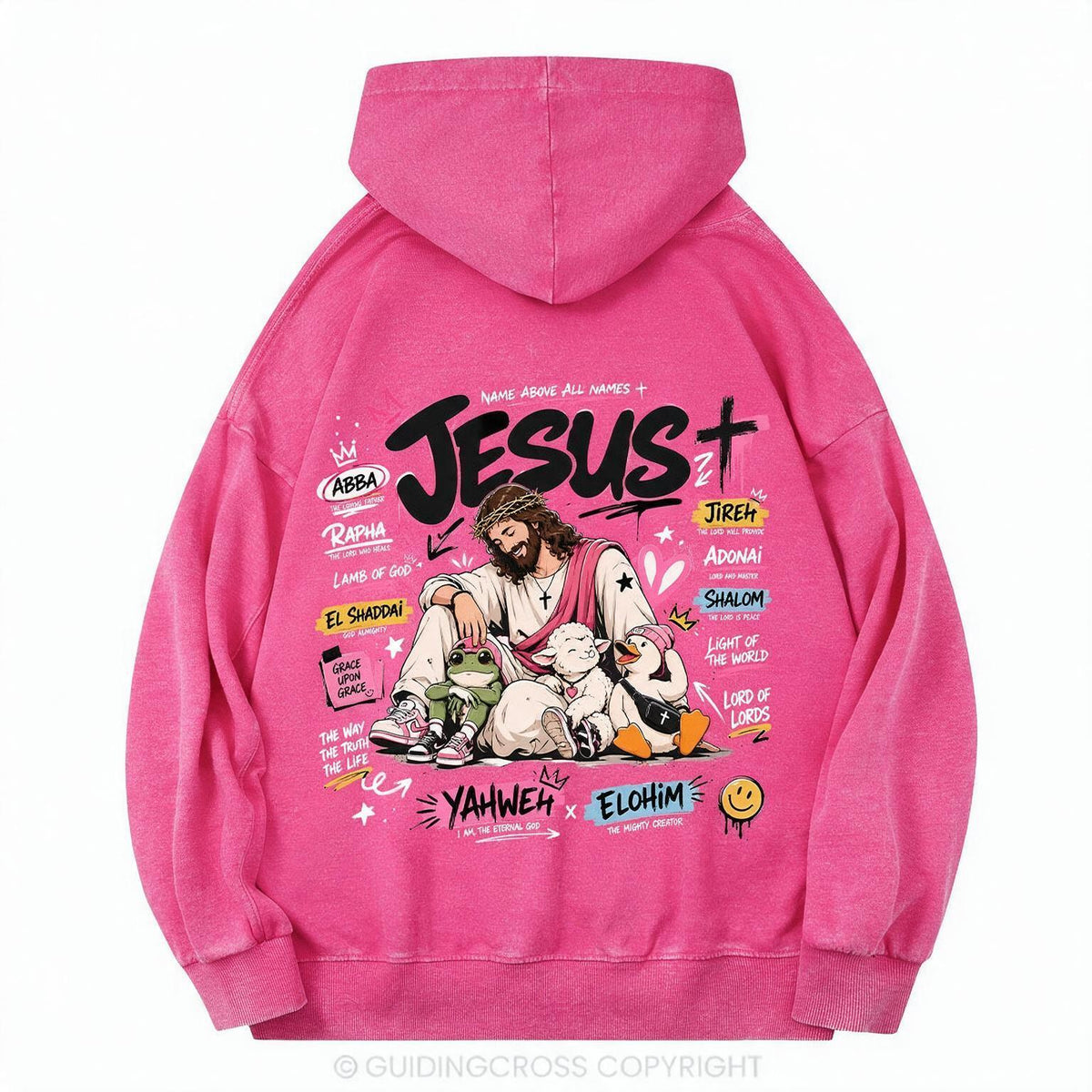 Name Above All Names Christian Washed Hoodie