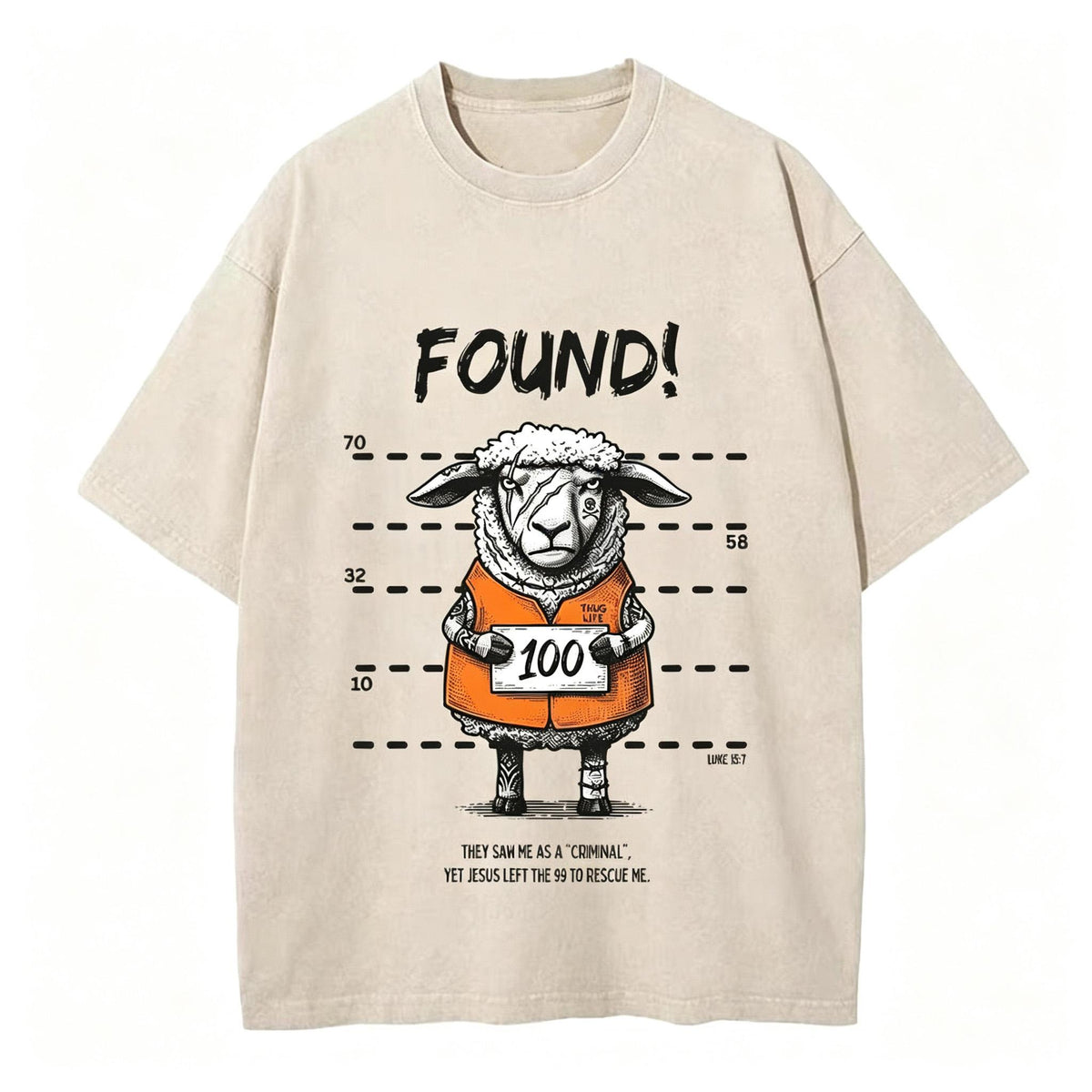 Found Sheep Christian Washed T-Shirt