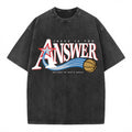 Jesus Is The Answer Christian Washed T-Shirt