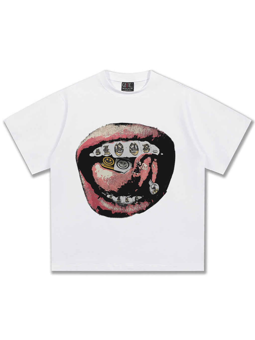 Grillz Smiley Tongue Piercing T-Shirt