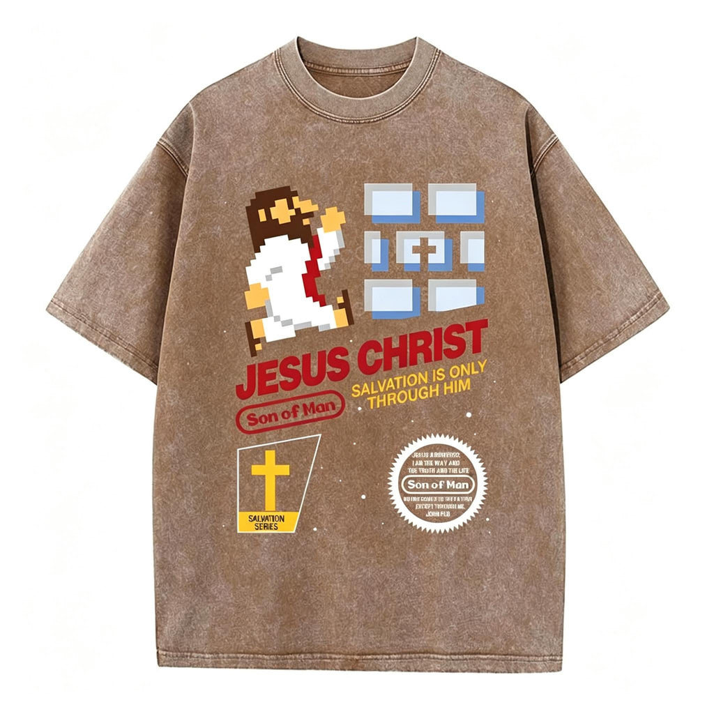 Jesus Christ Christian Washed T-Shirt