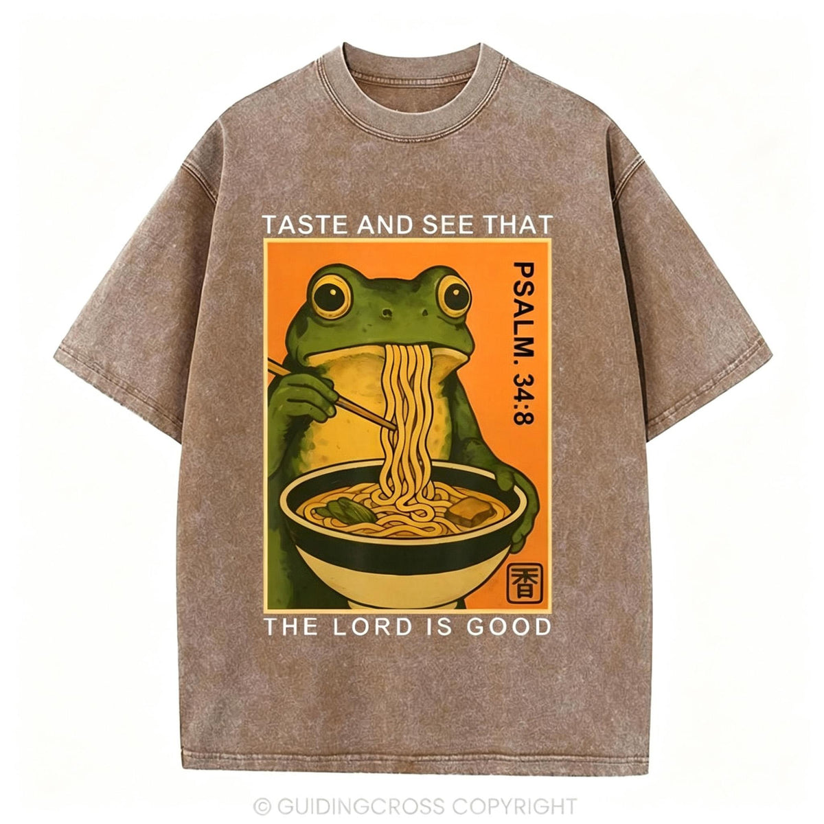 Men's Taste And See That The Lord Is Good Christian Funny Washed T-Shirt