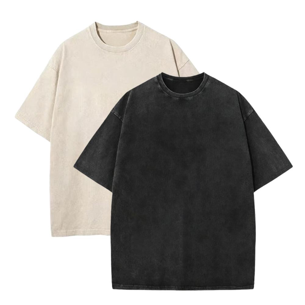 Unisex Wash Loose Fit Vintage Cotton T-Shirt