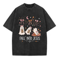 Fall Into Jesus Christian Washed T-Shirt