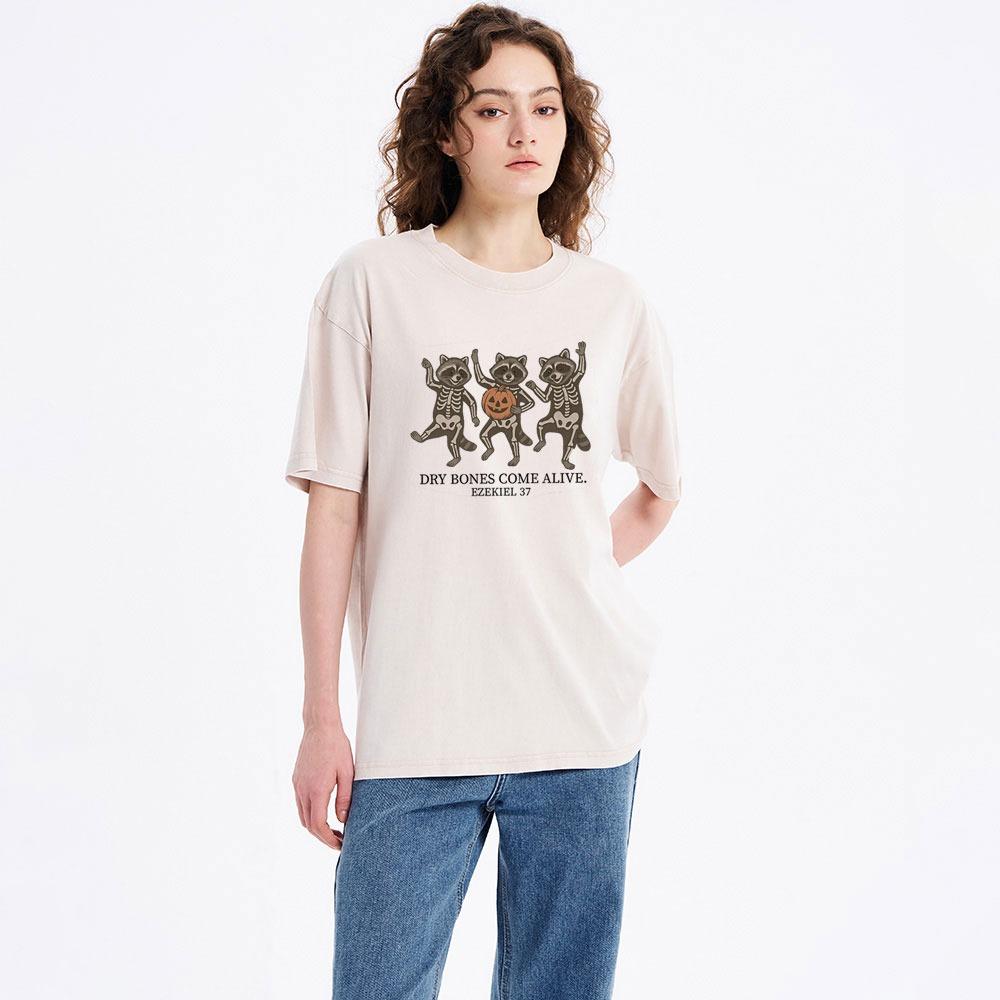 Dry Bones Come Alive Christian Washed T-Shirt