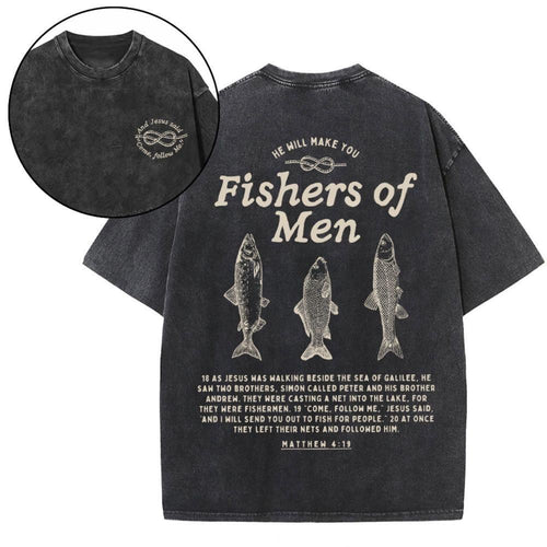 Fishers Of Men Christian Washed T-Shirt