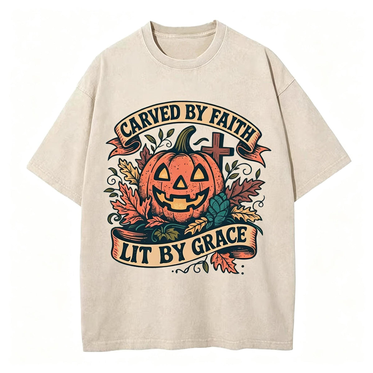 Death Could Not Hold Him Christian Washed T-Shirt